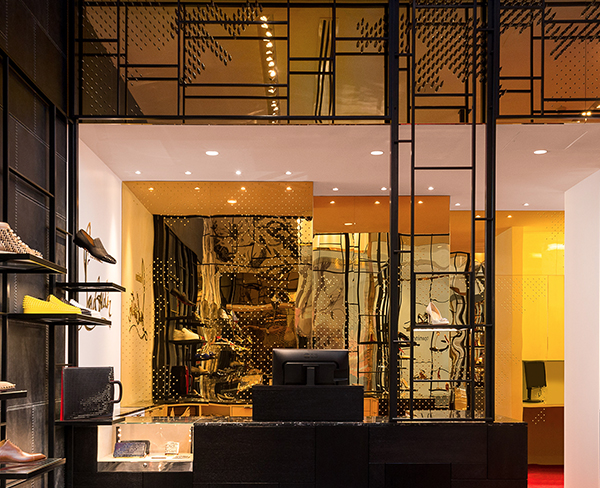 Decorative powder coated and laser cut sheet metal cladding interior by FORM2000 in Melbourne